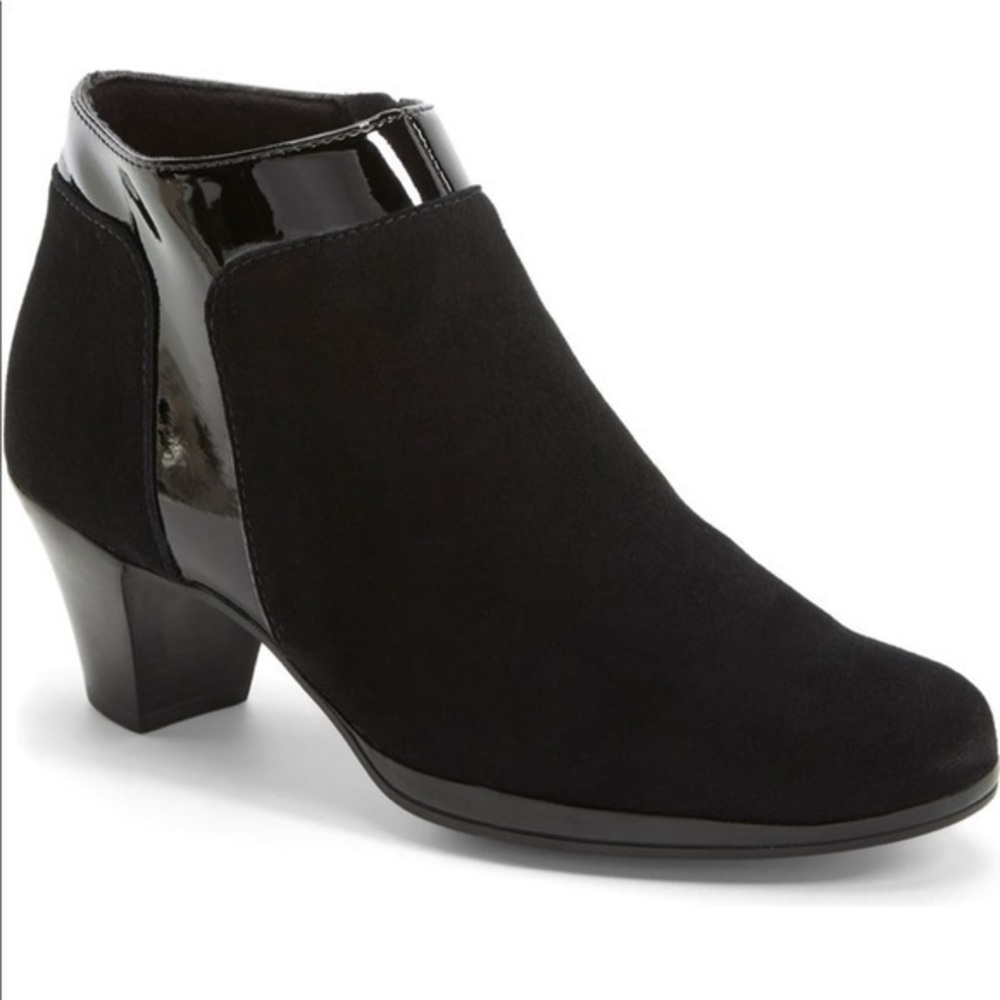 ‘Hope' Boot MUNRO black‎ suede heeled